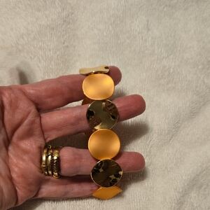 Gold and Orange Women's Bracelet